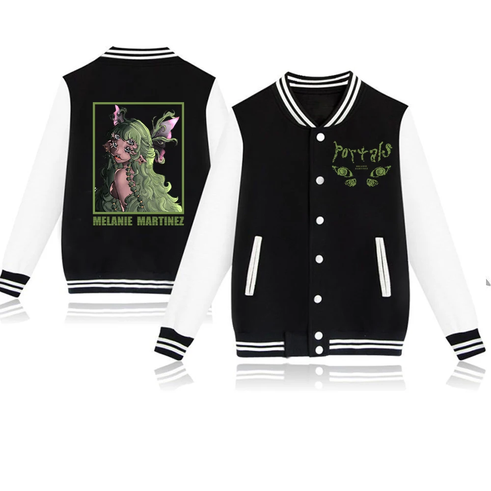 2023 Melanie Martinez Portals Print Long Sleeve Jacket Sweatshirt Baseball Uniform Fleece Coat 1 - Melanie Martinez Music Shop