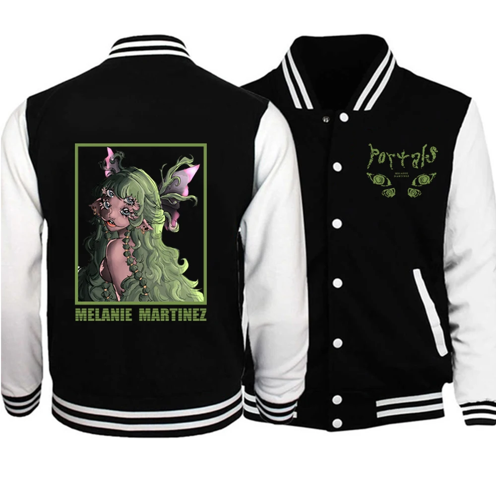 2023 Melanie Martinez Portals Print Long Sleeve Jacket Sweatshirt Baseball Uniform Fleece Coat - Melanie Martinez Music Shop