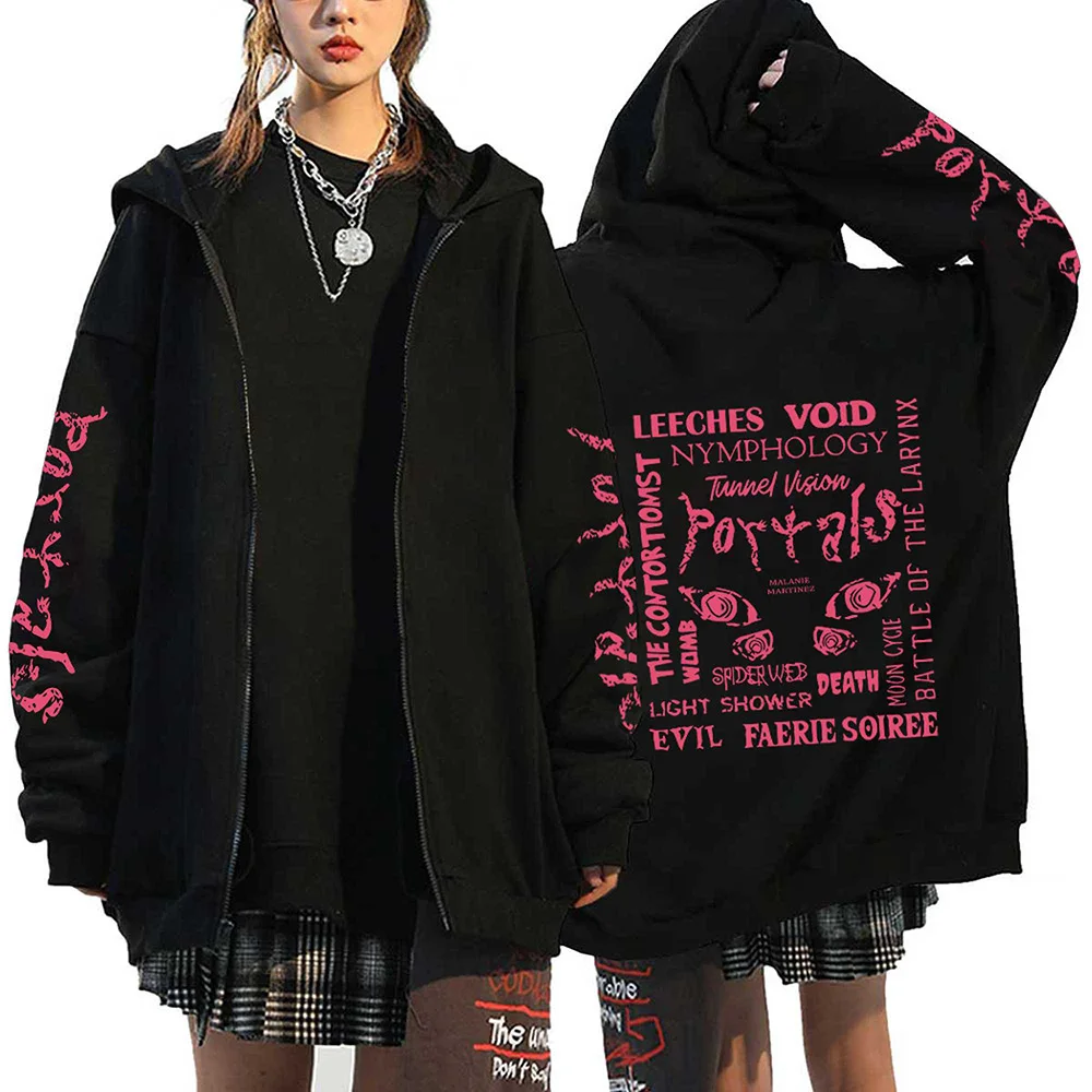 Melanie Martinez Portals Tour Zipper Hoodies Harajuku Casual Hooded Sweatshirts Hip Hop Streetwear Men s Zip 12 - Melanie Martinez Music Shop