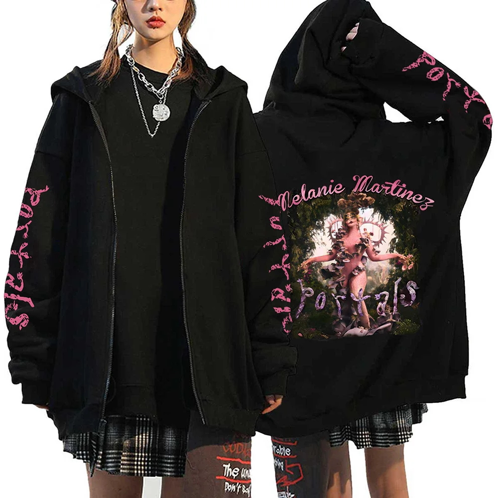 Melanie Martinez Portals Tour Zipper Hoodies Harajuku Casual Hooded Sweatshirts Hip Hop Streetwear Men s Zip 19 - Melanie Martinez Music Shop
